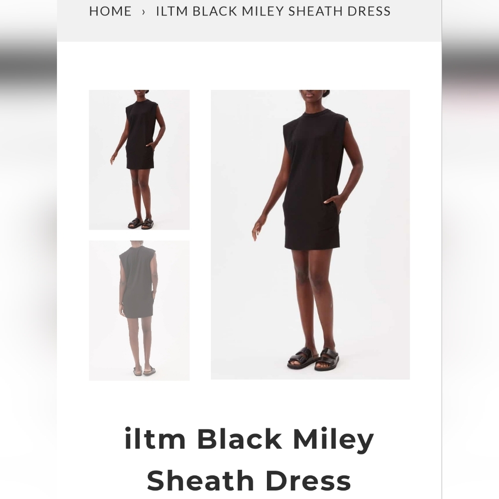 ILTM Nlack Sleeveless hiden shoulder dress